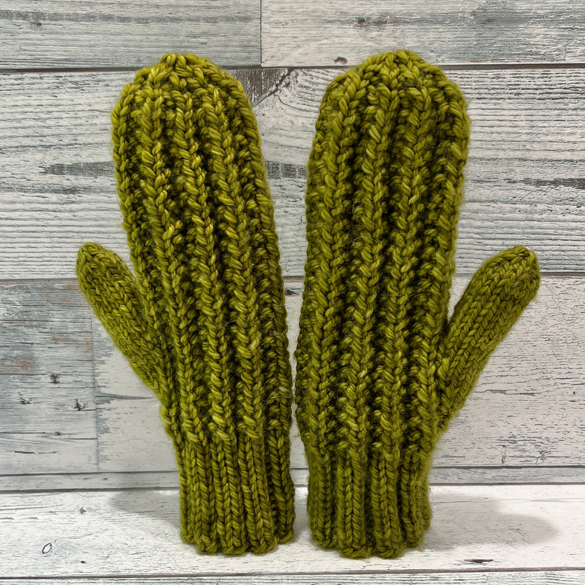 Squishy Split Rib Hat & Mittens Matching Set Bundle
