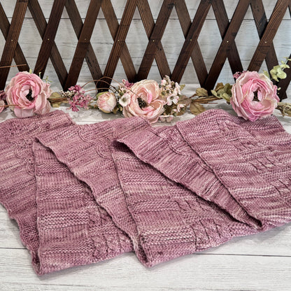 Poppy Block Hat & Scarf Matching Set Bundle