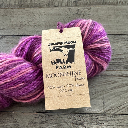 Juniper Moon Yarns, Moonshine Trios Yarn | Worsted Weight Yarn