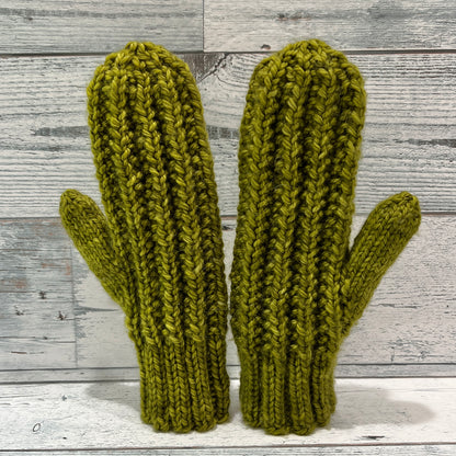 Squishy Split Rib Hat & Mittens Matching Set Bundle